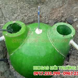 Hầm bể biogas Môi Trường Xanh đường kính 2,4m