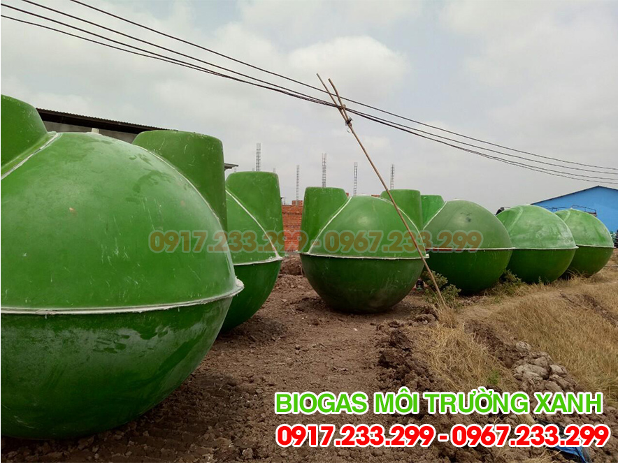 Hầm bể biogas Môi Trường Xanh đường kính 2,25m