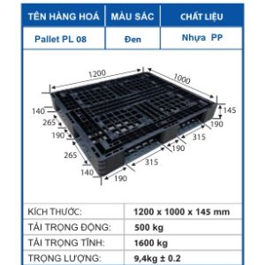 Pallet PL 08 Đen