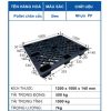 Pallet chân cốc Đen