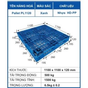 Pallet PL1120 Xanh