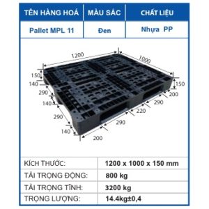 Pallet MPL 11 Đen