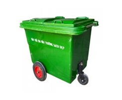 Xe thu gom 660L - bánh đặc