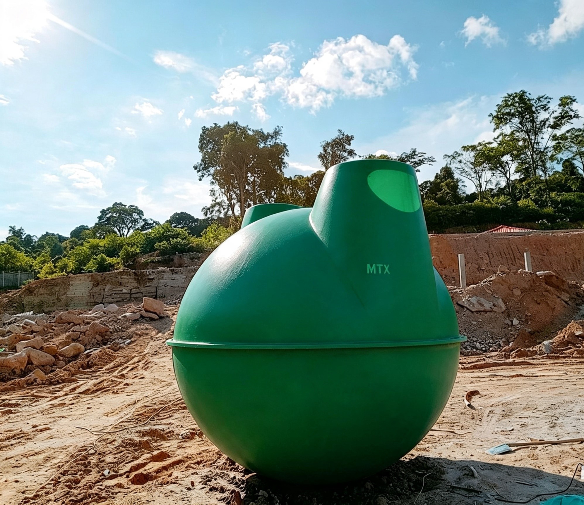 Hầm bể Biogas Composite đường kính 2,7m- XỬ LÝ CHẤT THẢI CHĂN NUÔI