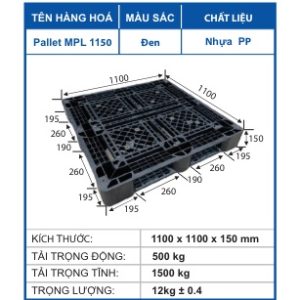 Pallet MPL 1150 Đen