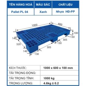 Pallet PL 04 Xanh